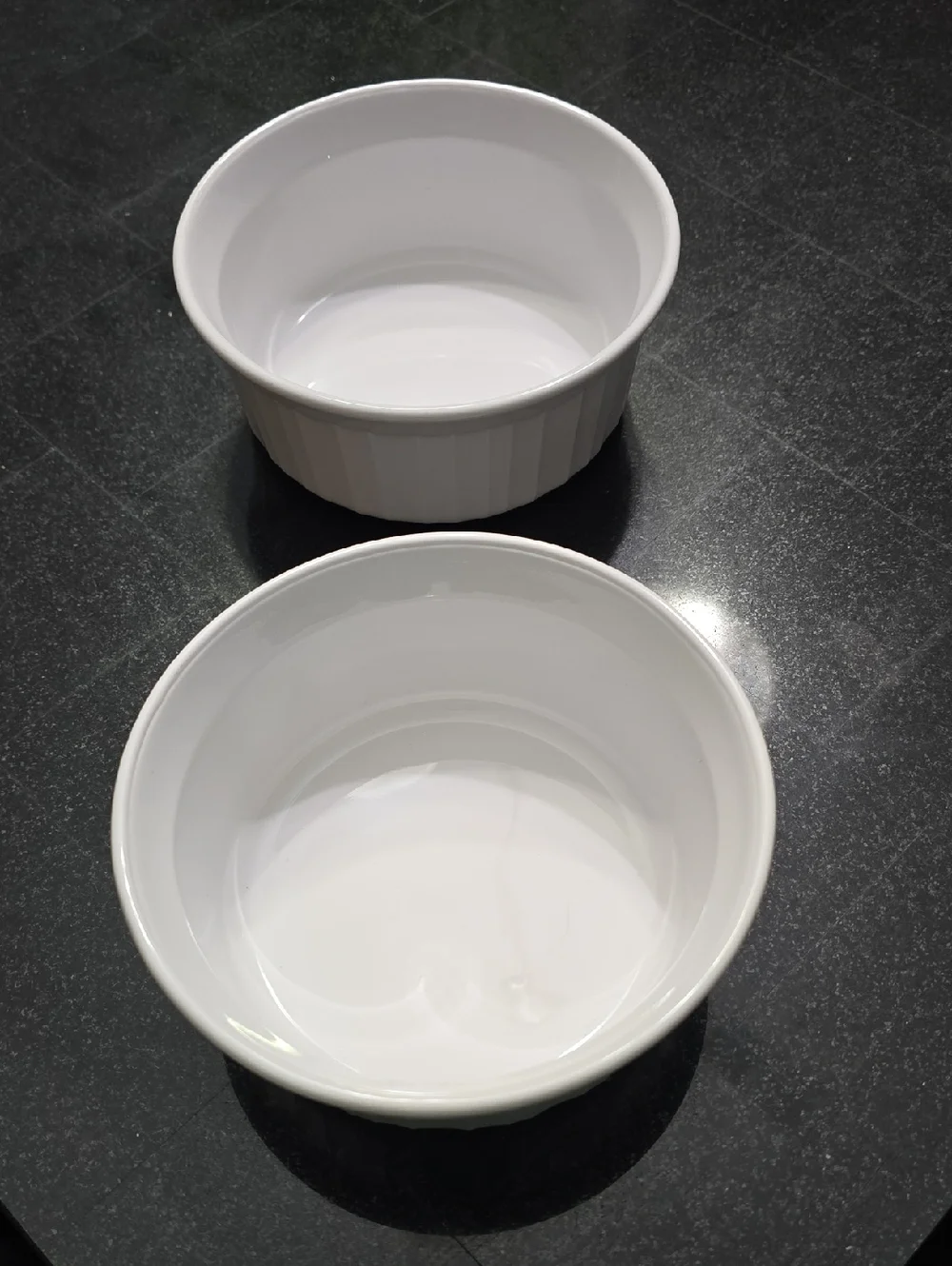2 PIECE Corningware French White 16oz Round Bakeware Dish SET